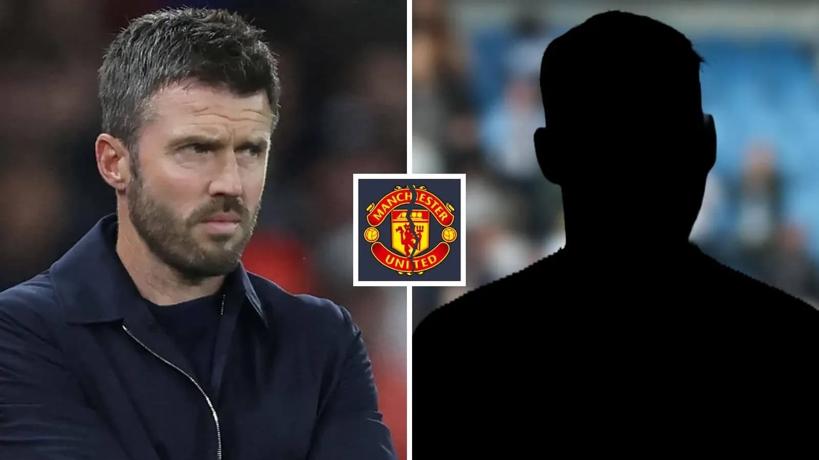Entraîneur de Manchester United avec un joueur en ombre Entraîneur de Manchester United avec un joueur en ombre